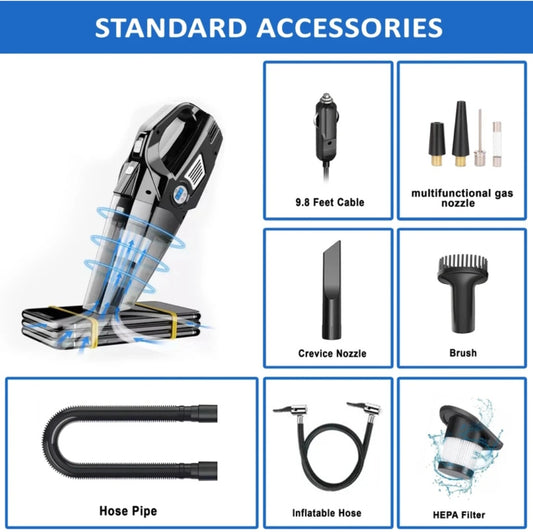 Multifunctional Car Vacuum Cleaner