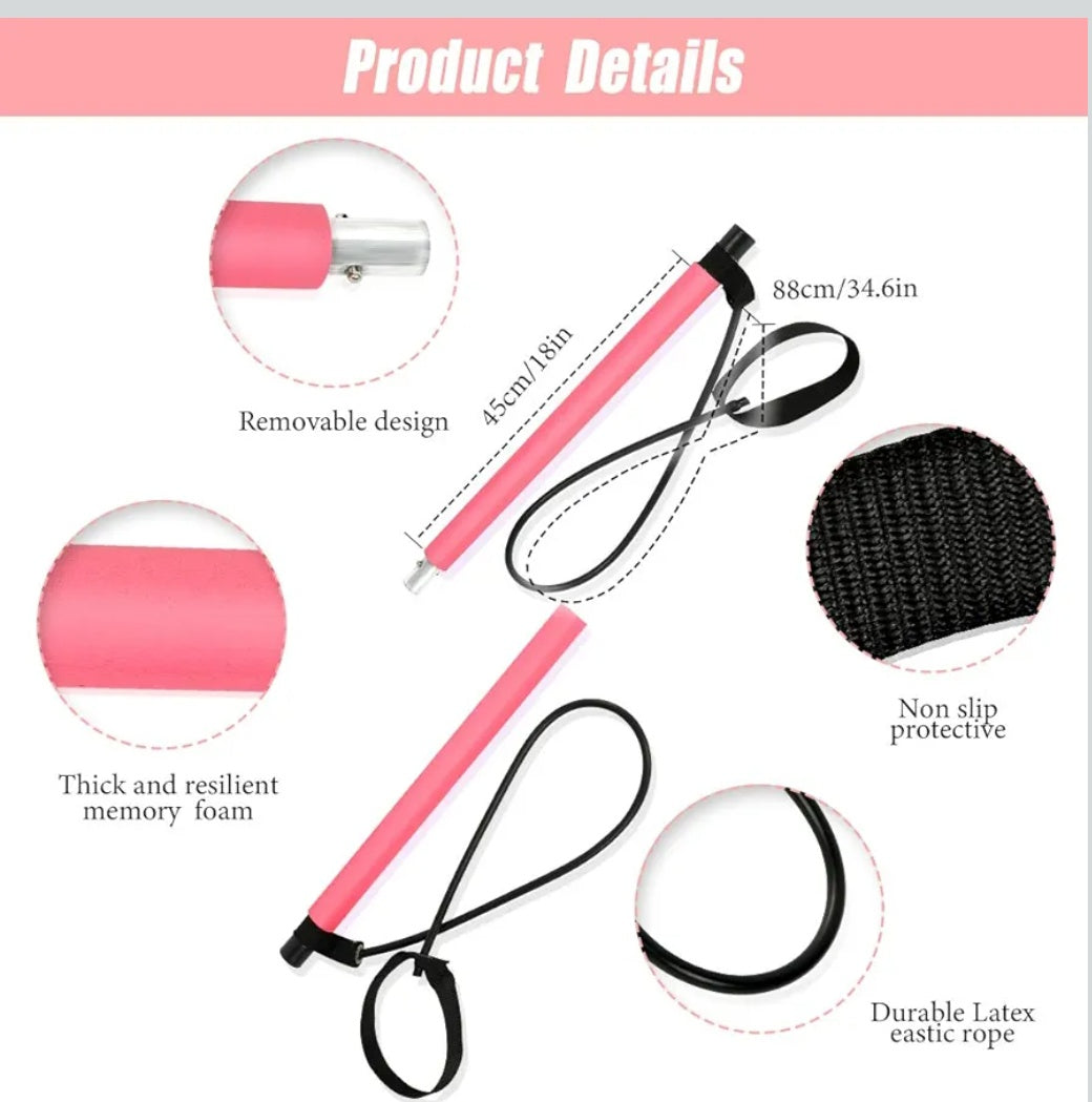 FirstFit Premium Pilates Stick Fitness Bar