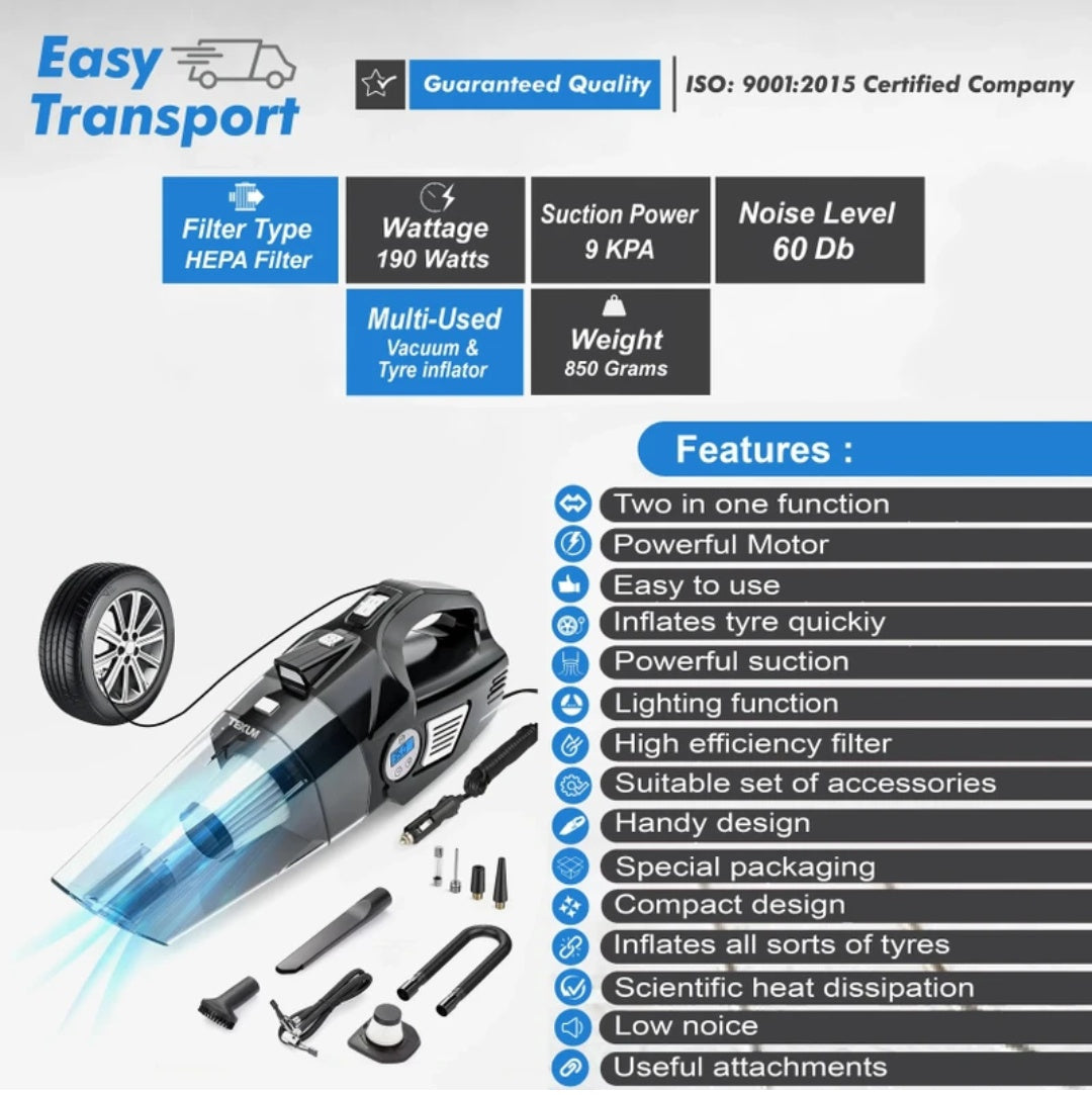 Multifunctional Car Vacuum Cleaner